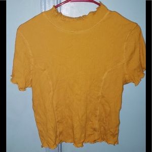 Yellow fitted top